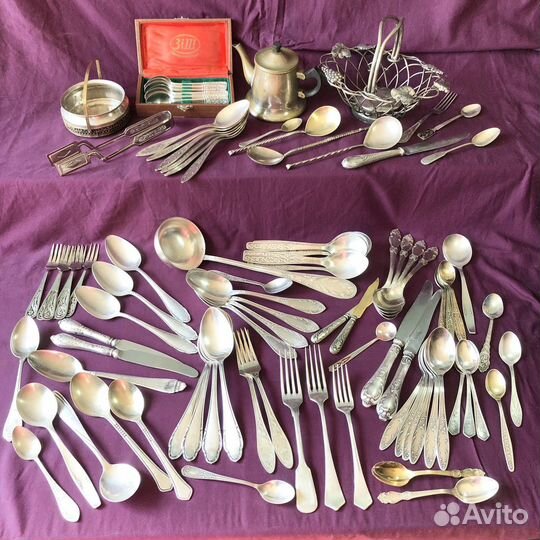 Столовые приборы мельхиор СССР