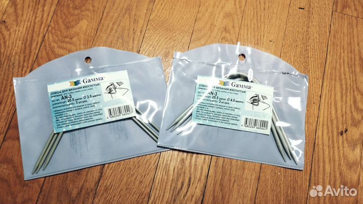 Спицы для вязания изогнутые gamma