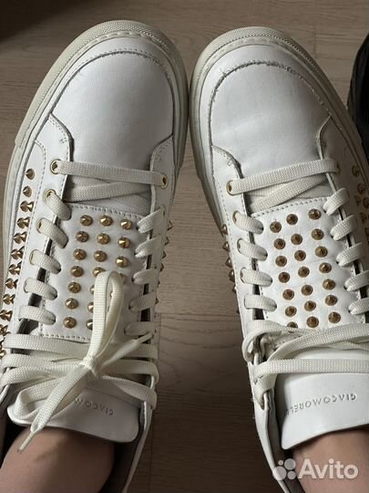 Белые кроссовки Giacomorelli made in Itali