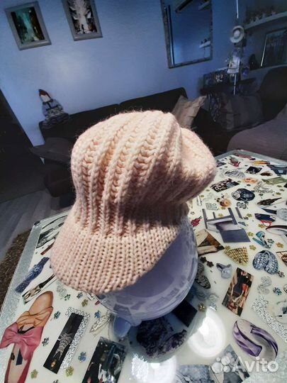 Шапка-кепка женская теплая