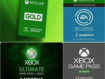 Подписка Xbox One (Game pass, Live Gold, Ultimate)