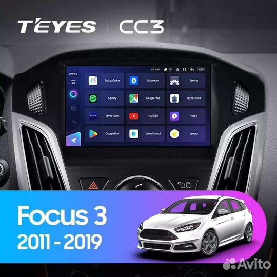 Teyes CC3 Магнитола на Ford focus 3