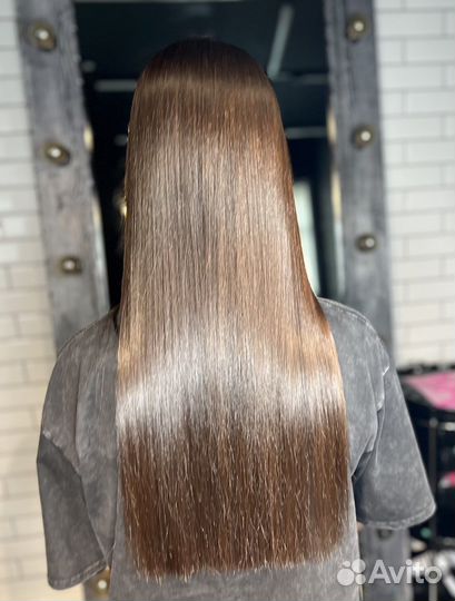 Кератиновое выпрямление волос, ботокс, бикси, нано