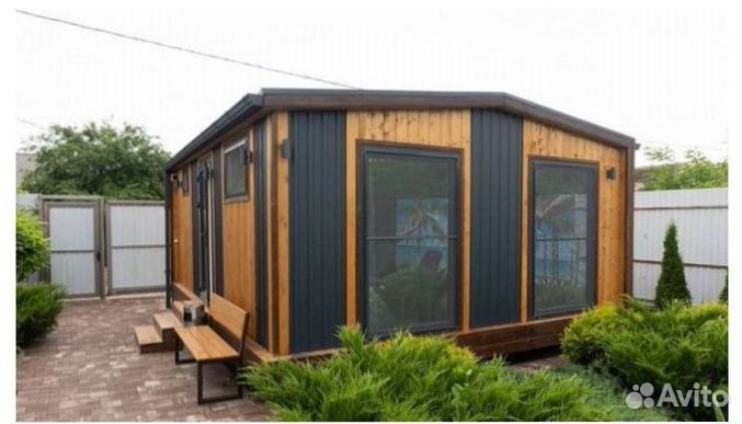 Баня 6х5 двухмодульная Скандинавия Артикул 352-383