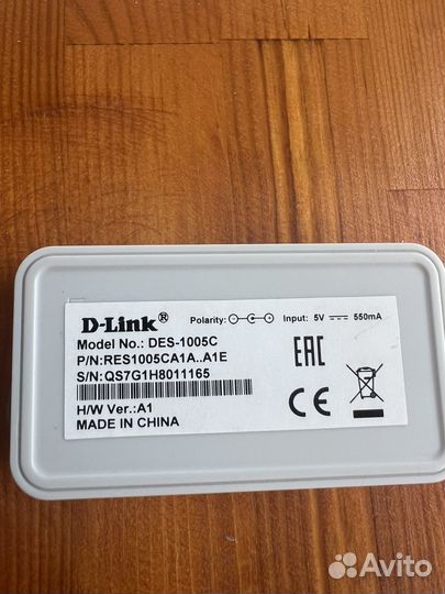 Коммутатор d-link des-1005c