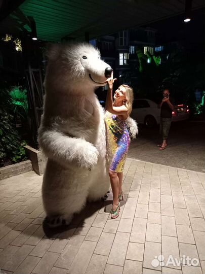 Белый мишка поздравление