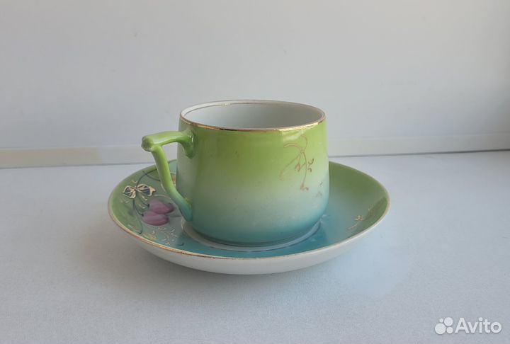 Чайная пара. нгф Волхов. Фарфор СССР, 1920-30-е г