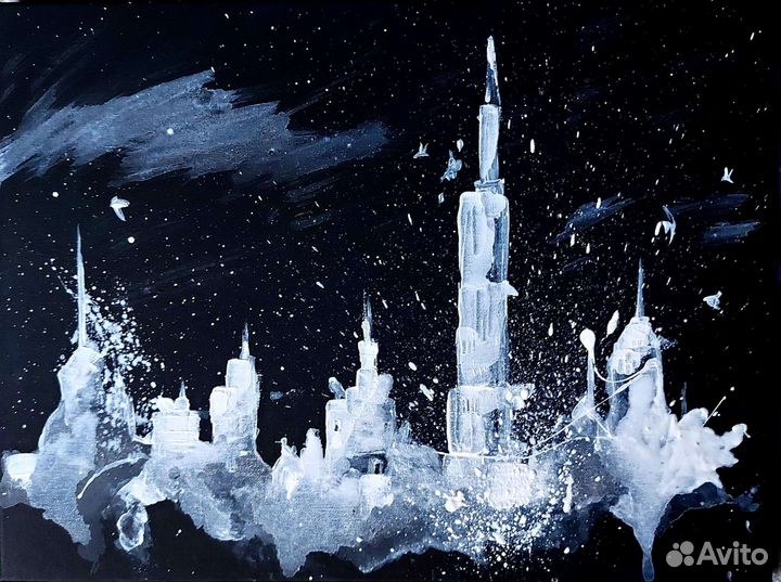 Интерьерная картина. 30х40. Холст, акрил