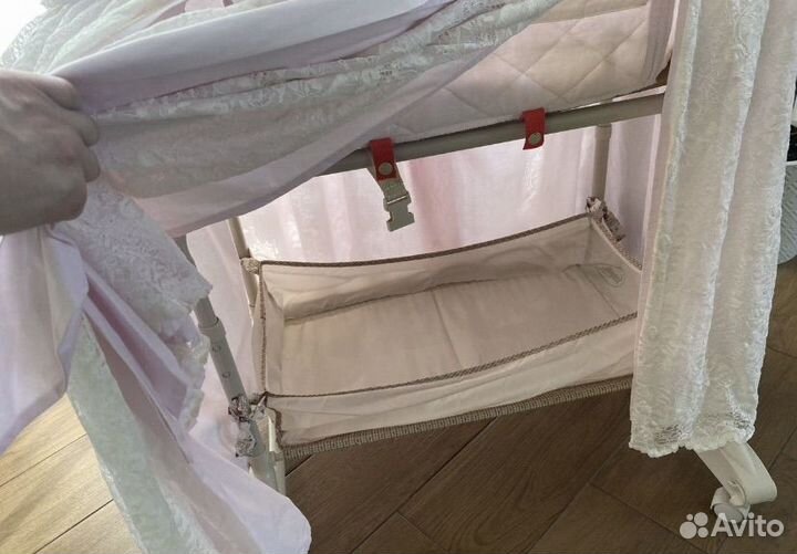 Люлька колыбель музыкальная кроватка кружево