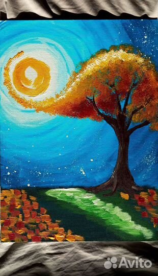 Картина акрилом на холсте