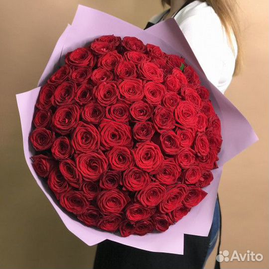 Букет из 121 красной роз Красноярск