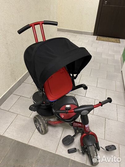 Велосипед коляска с ручкой