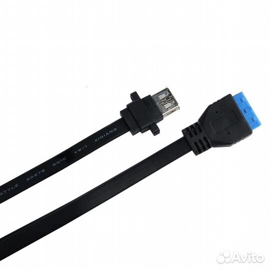 USB кабель с платы на панель
