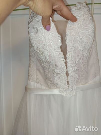 Выпускное платье(свадебное) -44-46
