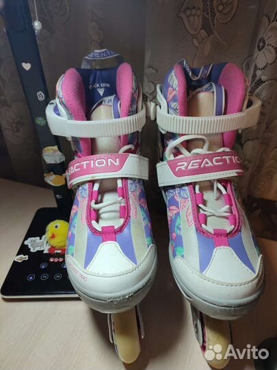 Коньки роликовые раздвижные р. 31-36