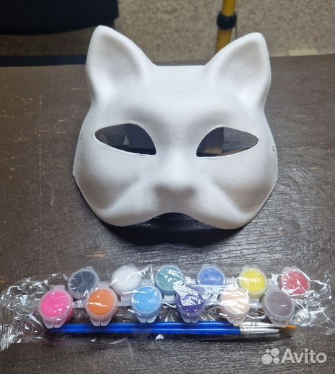 Маска кошки с красками для квадробики оптом