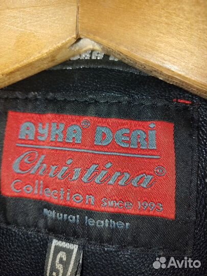 Кожаный плащ женский