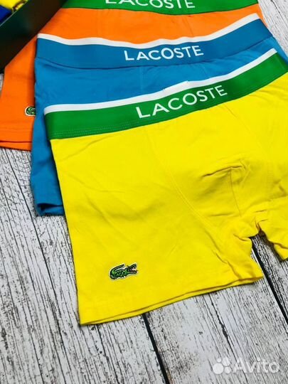 Трусы Lacoste боксеры мужские нижнее белье хлопок