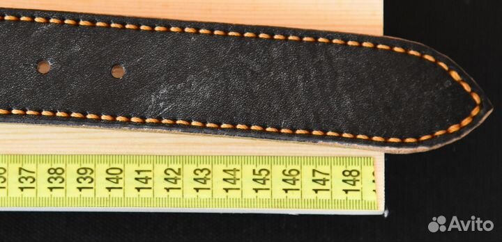 Ремень кожаный ручной работы 