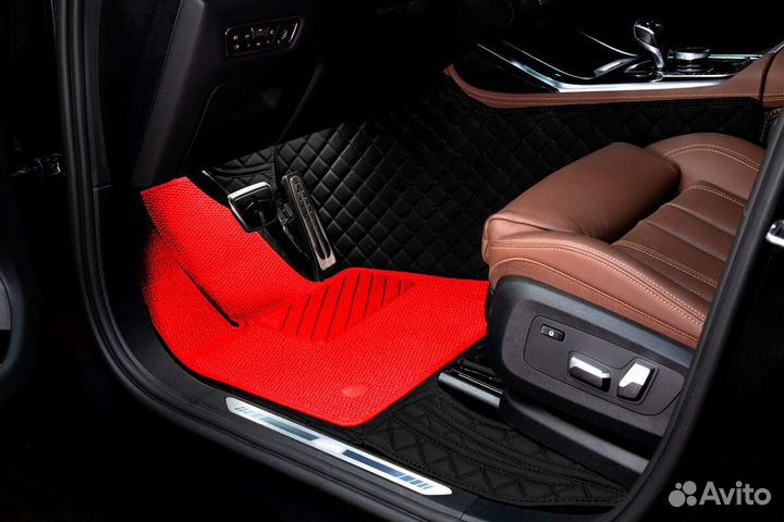 3D Коврики Porsche Салон Багажник из Экокожи