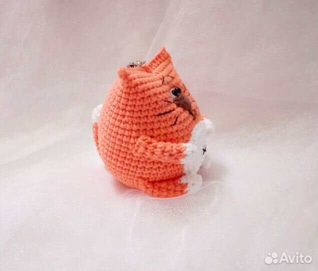 Игрушка-брелок котик(Ручная работа)