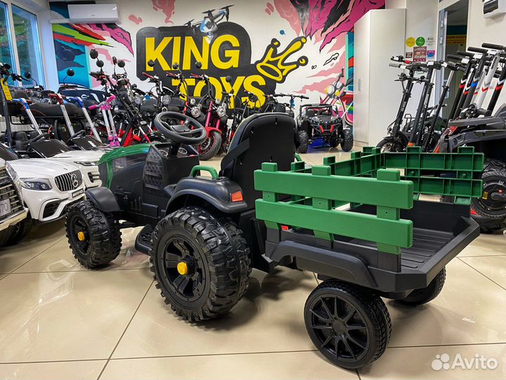 Электромобиль Bettyma трактор с прицепом 2WD 12V