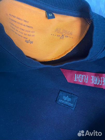 Свитшот alpha industries новая