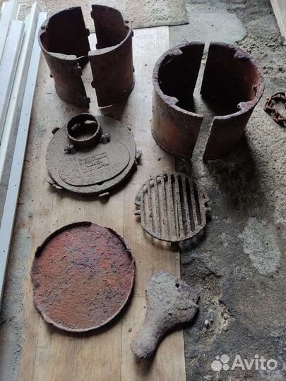 Раскопки, запчасти от блиндажной печки, Германия