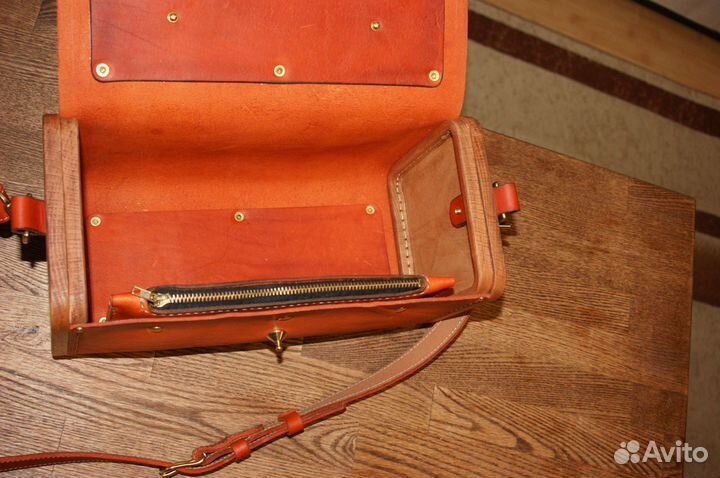 Сумка женская натуральная кожа, ручная работа