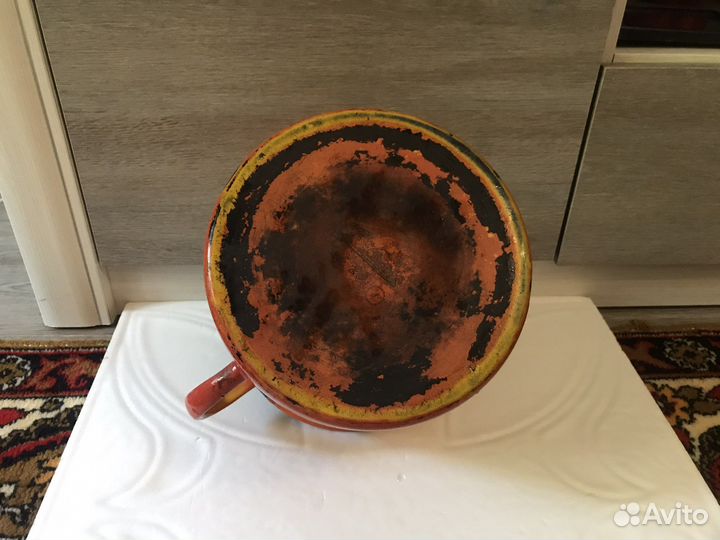 Старинная эмалированная кружка ковш 5 л