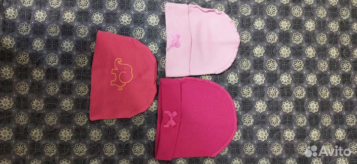 Шапочка для новорожденной девочки