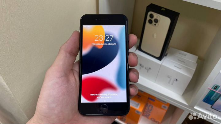 Смартфон iPhone 7 32GB черный акб-91 (Лн18)