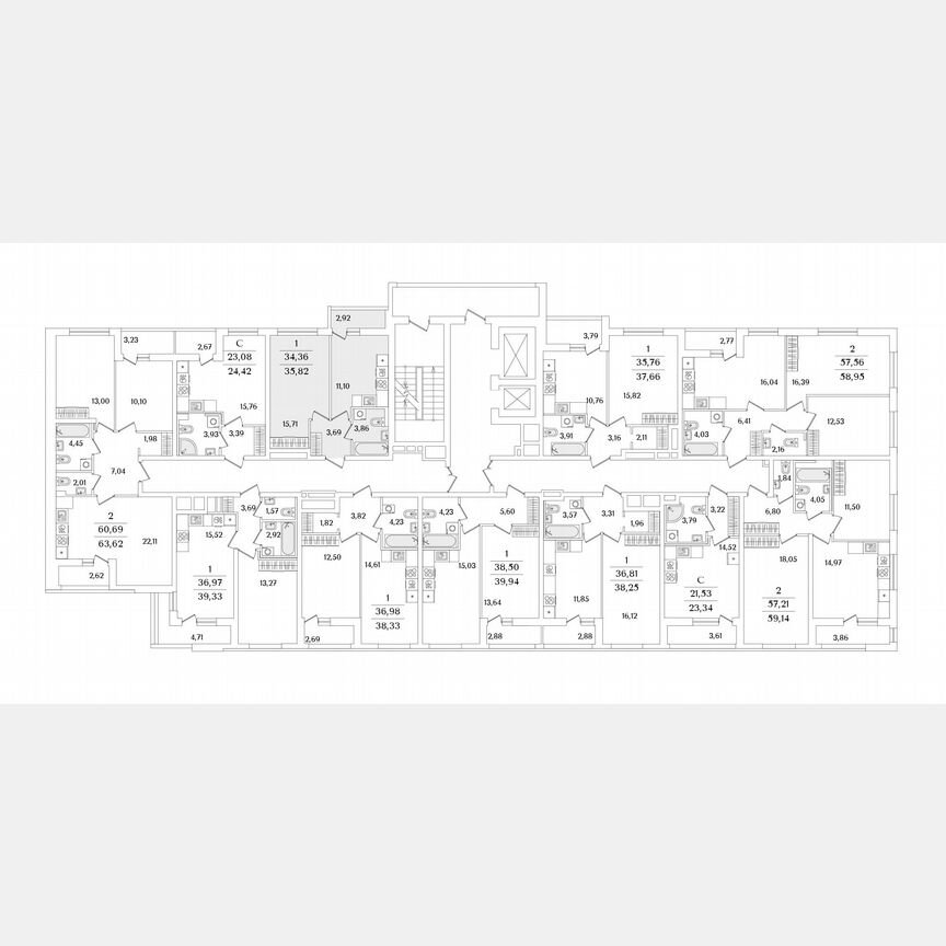 1-к. квартира, 35,8 м², 6/17 эт.