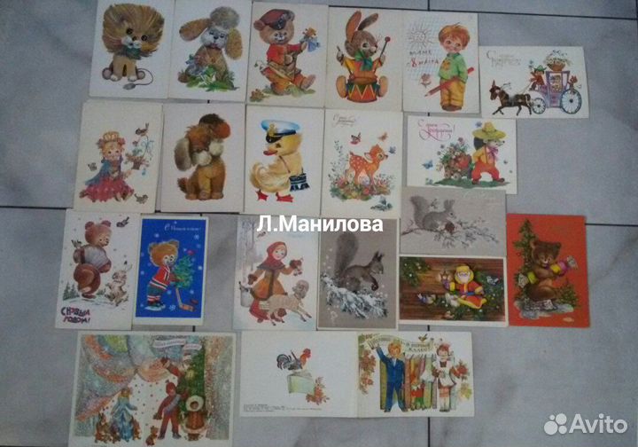 Открытки СССР Зарубин, Четвериков, Манил