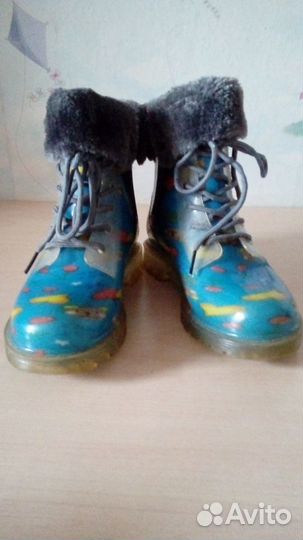 Сапожки - дождевики для девочки 31 размер
