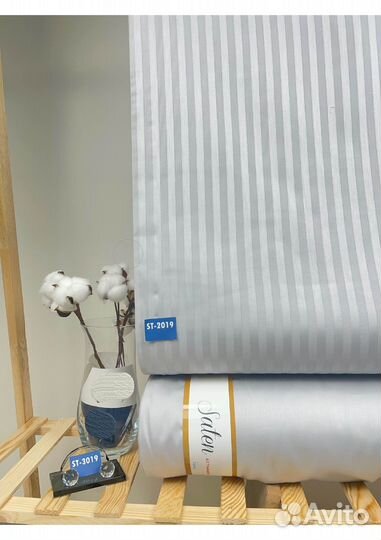 Ткань сатин-страйп Турция