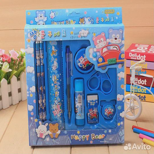 Наборы детские подарочные, голубой и розовый