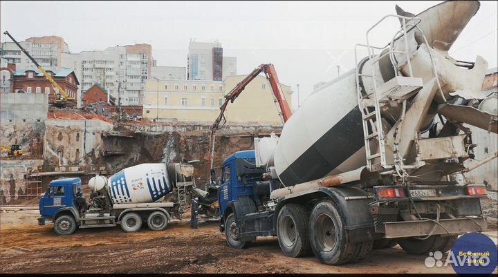 Доставка бетона миксером от 1 куба