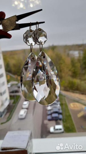 Чешские подвески для хрустальных люстр