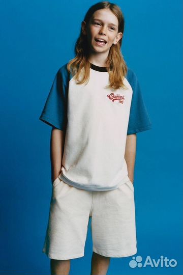 Костюм с шортами zara для мальчика 116,128 146