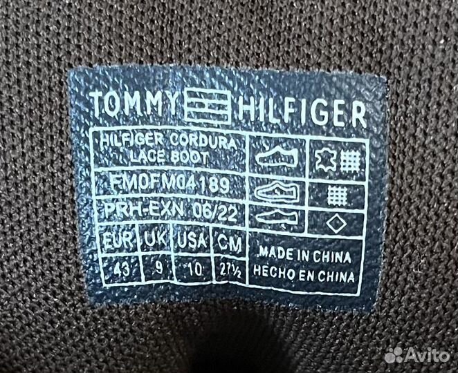 Ботинки мужские Tommy Hilfiger оригинал 27,5cm