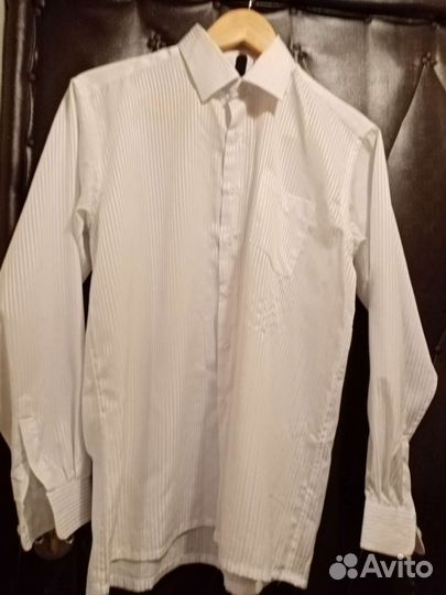 Рубашка для школы белая размер 14