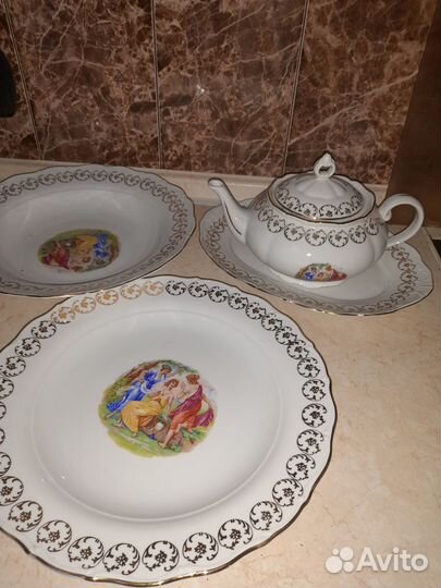 Чешский чайный сервиз фарфор haas czjzek