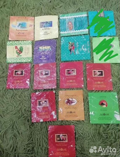 Фантики, обертки,этикетки от конфет СССР