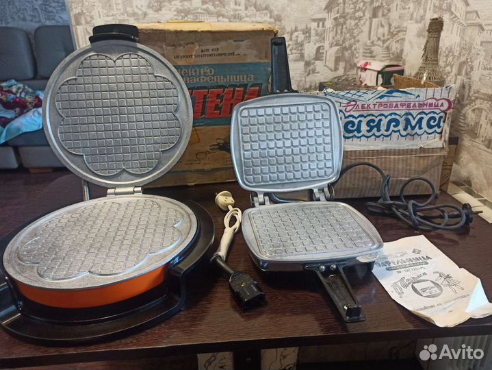 Вафельница СССР электрическая Баярма Сластёна