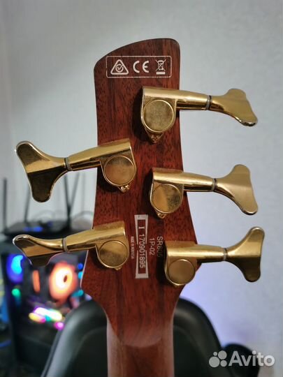 Бас-гитара Ibanez SR805-AM Amber