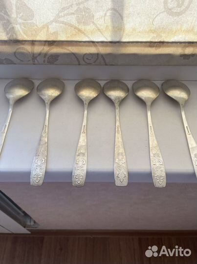 Вилки ложки мельхиор СССР
