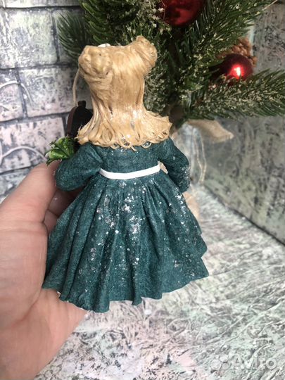 Ватная игрушка на елку