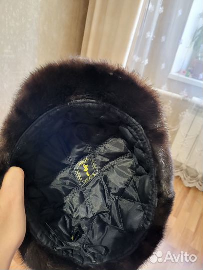 Норковая шапка мужская