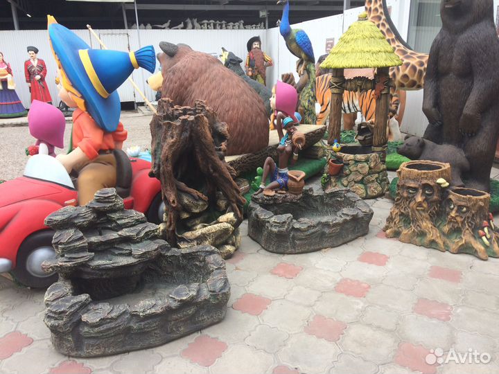 Декоративный фонтан из высокопрочного бетона